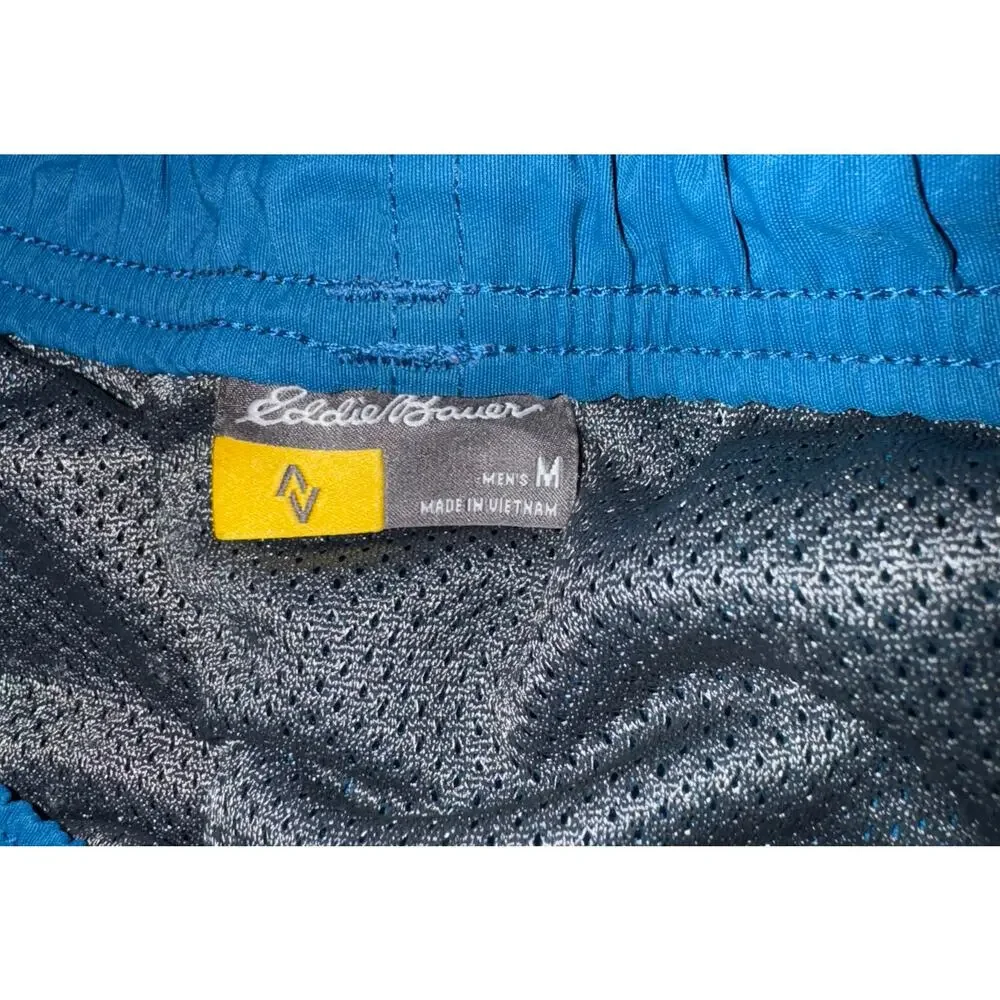 Eddie Bauer Blue Lined Pocket Board Shorts Swim Trunks‎ Mens Medium 8